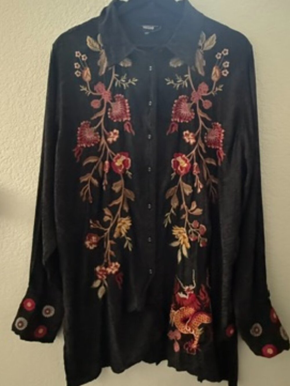 Johnny Was Lilith High Slit Tunic (Large)